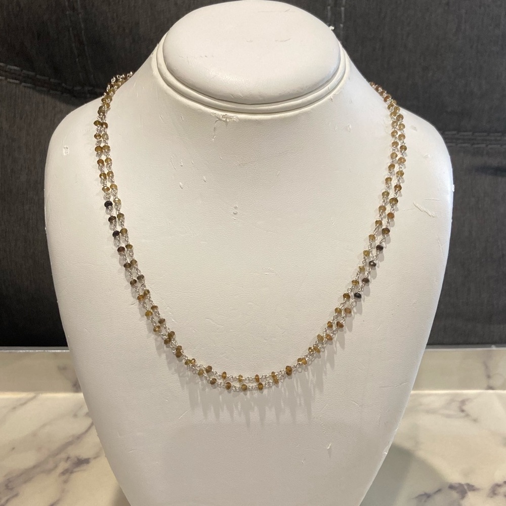Double Strand Ombré Bead Necklace
